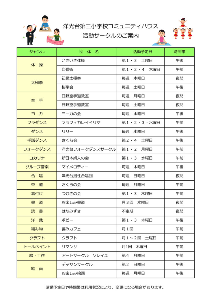 2022団体一覧のサムネイル