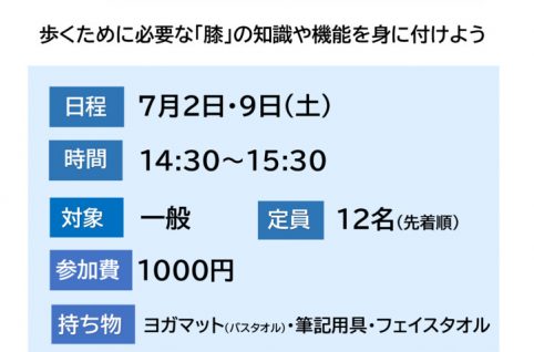 元気な歩行を取り戻すために～（7月）　中田先生のサムネイル