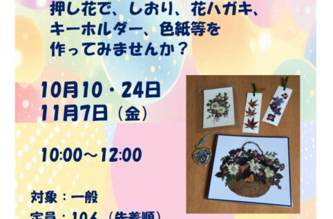押し花アート　　　　　　　梅林先生のサムネイル