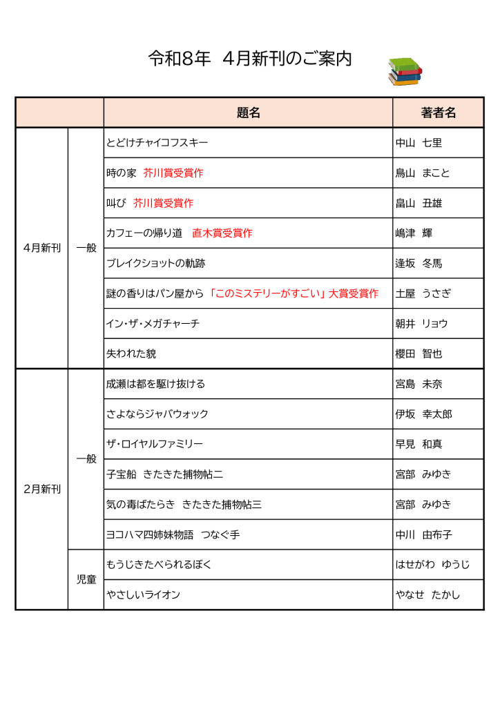 20260409.洋三新刊図書のサムネイル